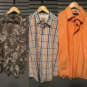 Three men casual dress shirts in very good condition XXL